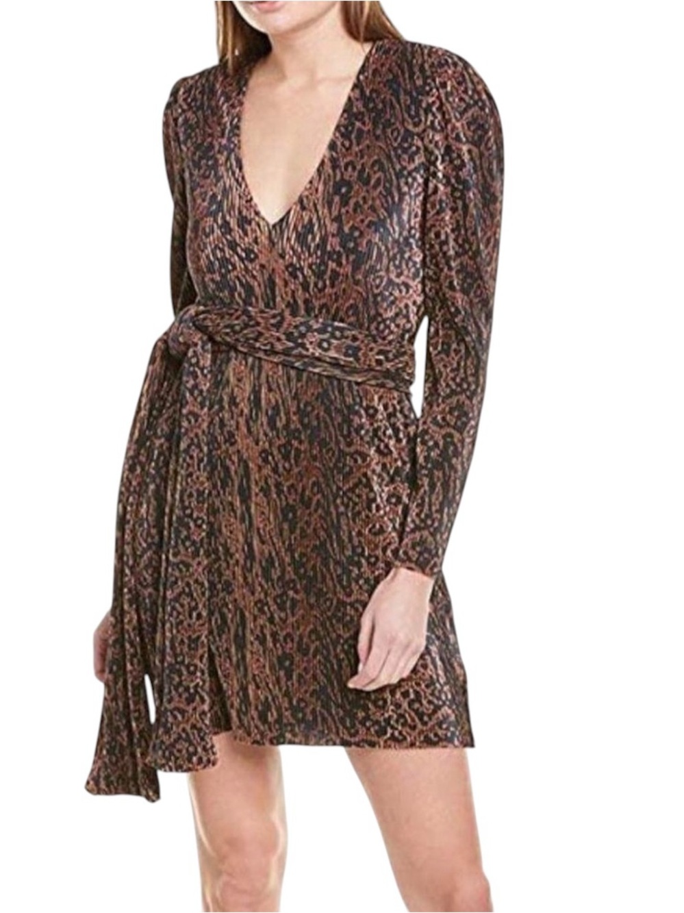 NWT WAYF Riverside Leopard Print Dress